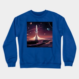 Interplanetary Spaceport Crewneck Sweatshirt